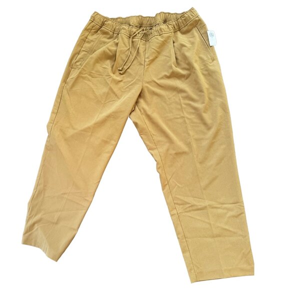 NWT Old Navy High-Waisted Billie Straight Trouser XL tan pull on pants - Picture 4 of 8